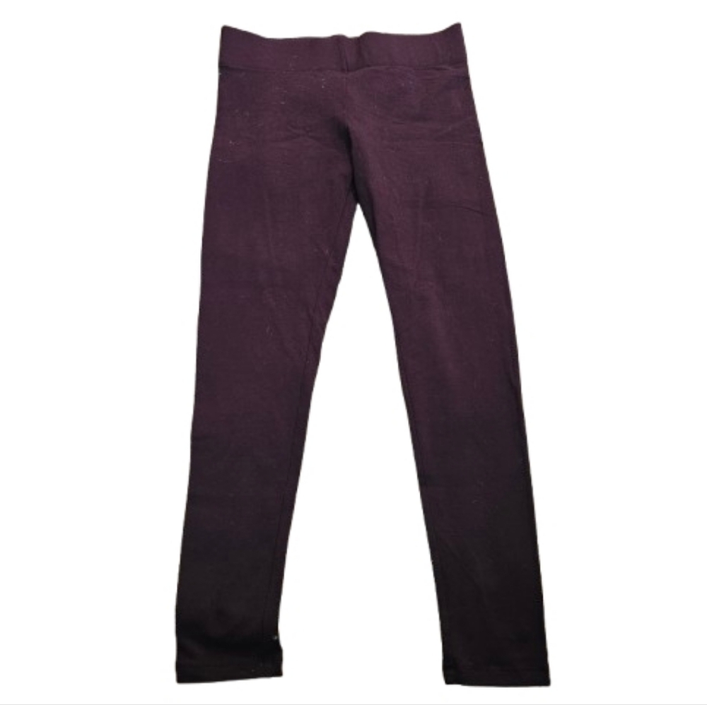 Womens Burgundy Leggings - Picture 2 of 6